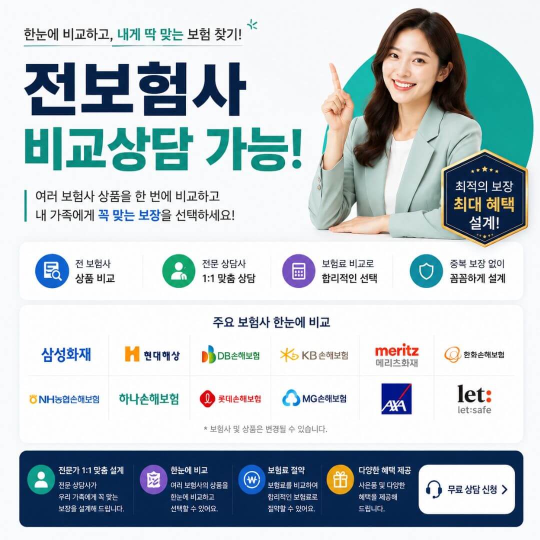 전보험사 한번에 비교상담